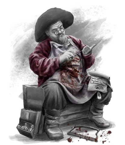 Illustration of a character from the rulebook
